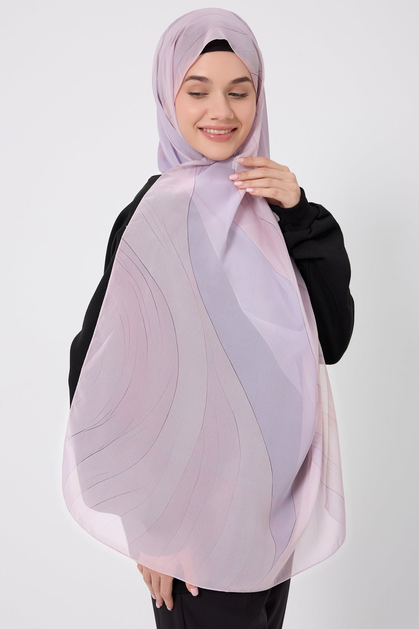 Printed Chiffon Hijab - Inner Flow