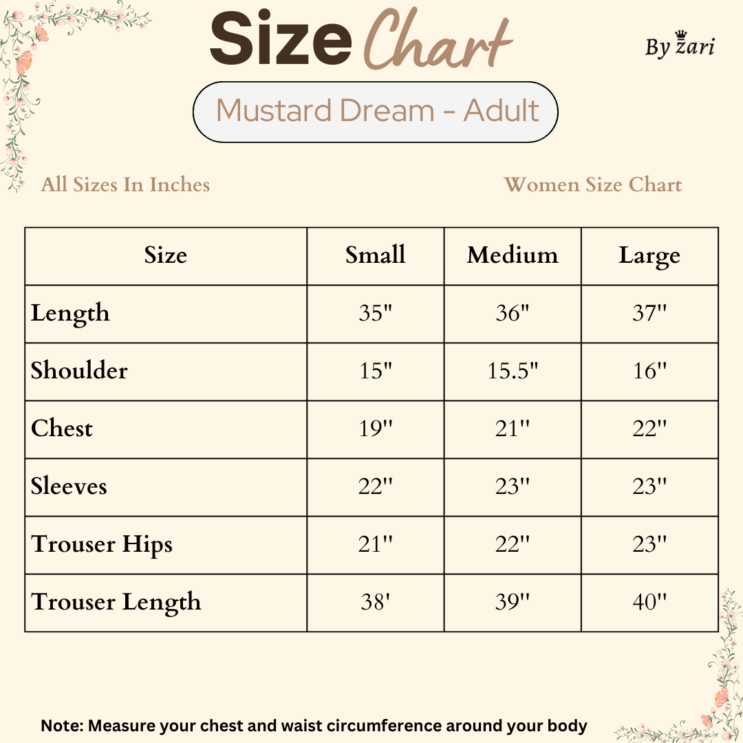 Mustard Dream (Girls) By Zari