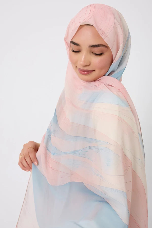 Printed Chiffon Hijab - Inner Flow