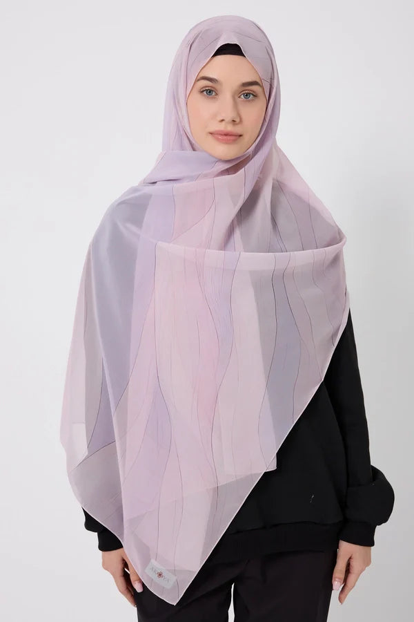 Printed Chiffon Hijab - Inner Flow