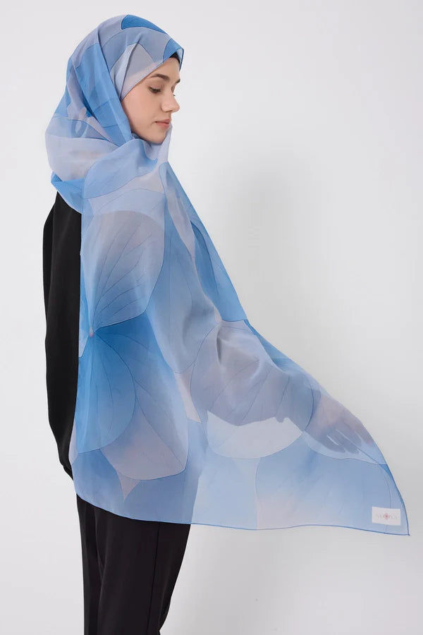 Printed Chiffon Hijab - Serene Touch