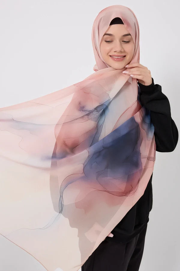Printed Chiffon Hijab - Where I Begin