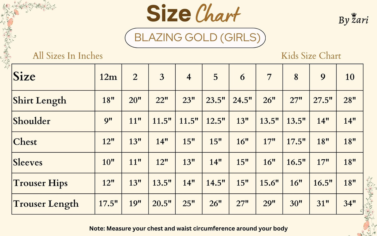 Blazing Gold (Girls)
