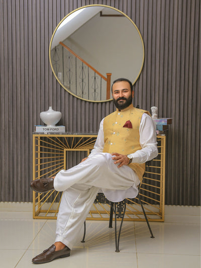 Dull Gold Vest Suit
