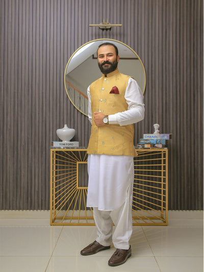 Dull Gold Vest Suit