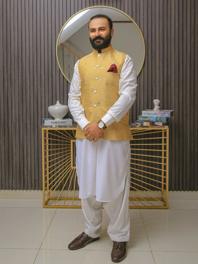 Dull Gold Vest Suit