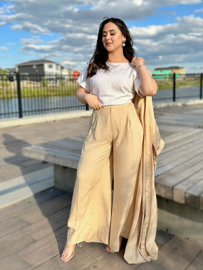 Tan Linen Set