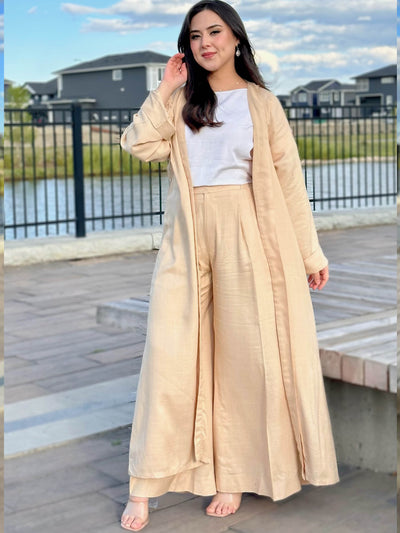 Tan Linen Set