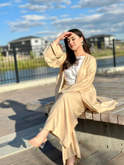 Tan Linen Set