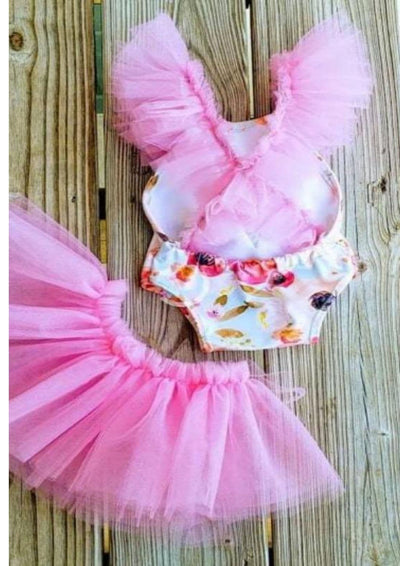 floral baby outfit