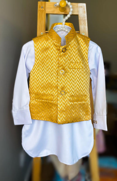 Mustard vest 3pc suit (Boys)