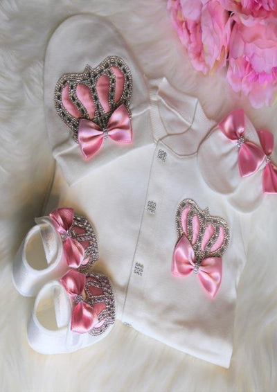 Baby pink crown outfit