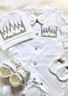 White Crown Outfit By Zari