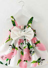 Cotton bow dress pink By Zari