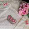 Baby pink crown blanket By Zari