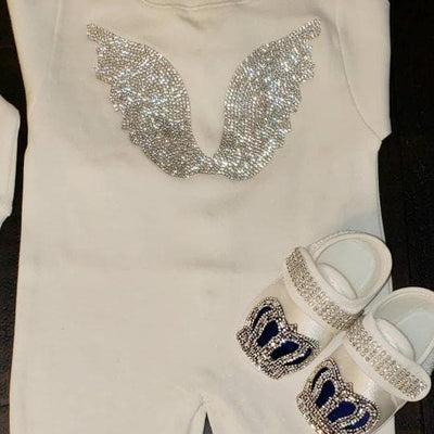 Royal Blue angel wings outfit