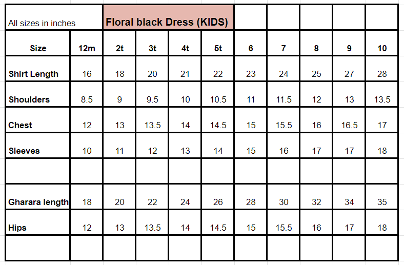 Floral Black By Zari