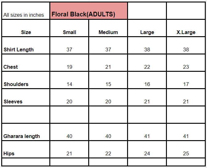 Floral Black By Zari