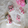 Baby pink crown outfit By Zari