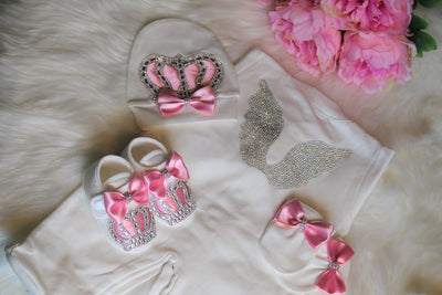 Baby pink crown outfit