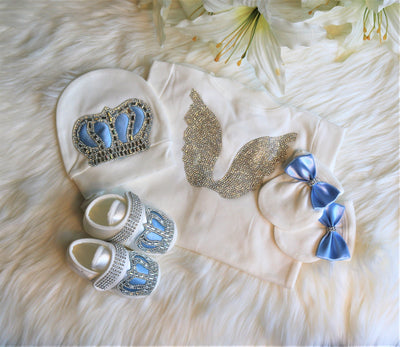 Baby Blue Outfit and Blanket