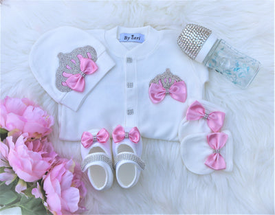 Pink Crown Outfit By Zari