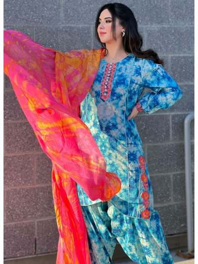 bluebonnet eastern wear Pakistan and Indian dress