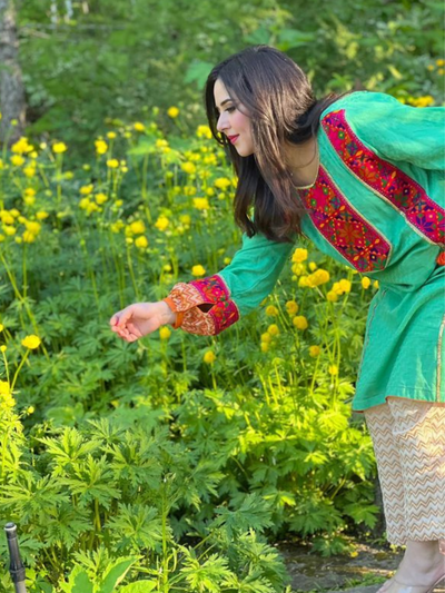 Green Kurta Set