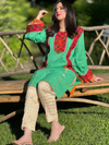 Green Kurta Set By Zari