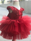 Red Rose Dress By Zari