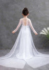 Long White Princess Dress By Zari