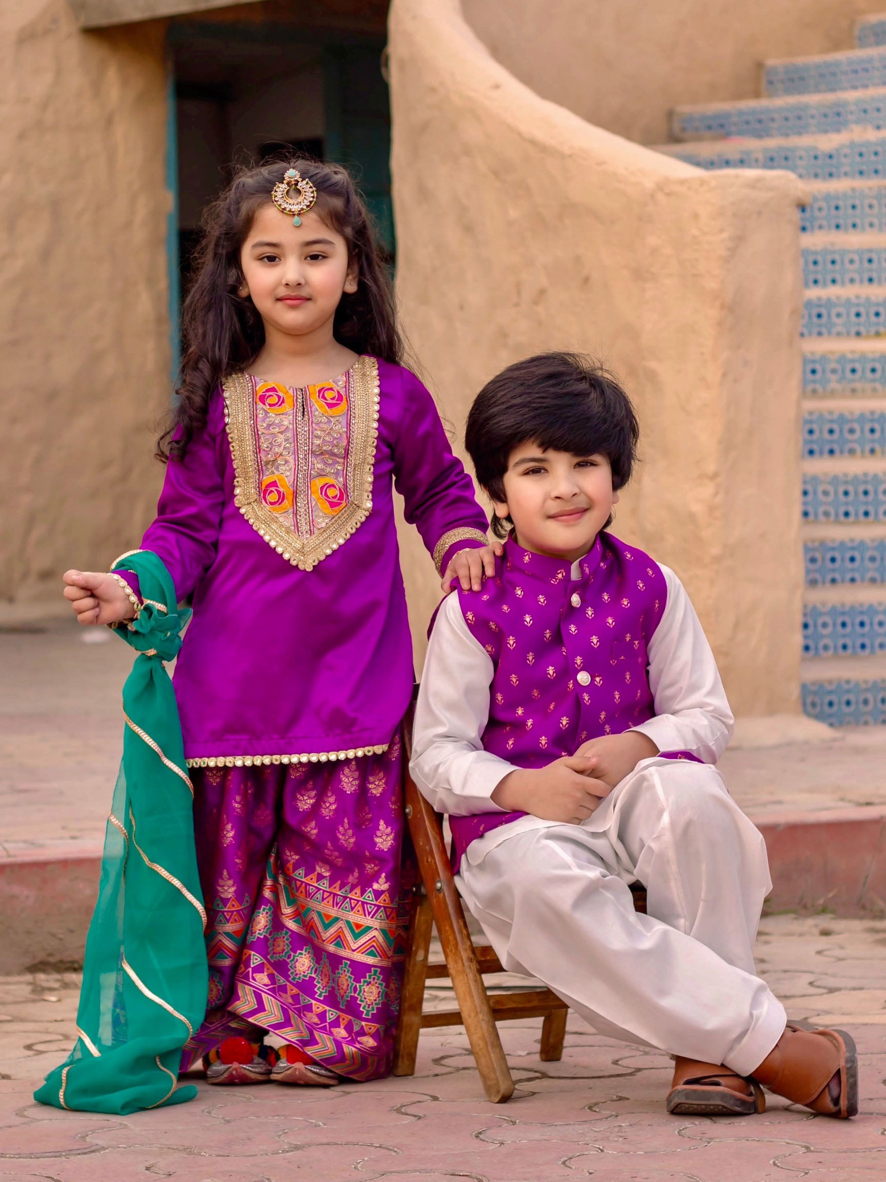 Shades of purple -Boys By Zari